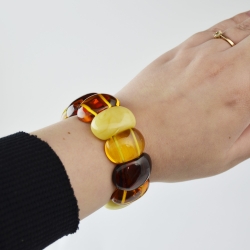 Baltic amber bracelet - natural mix